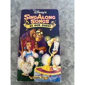 Disney Sing Along Songs VHS Tape Be Our Guest Beauty And The Beast
